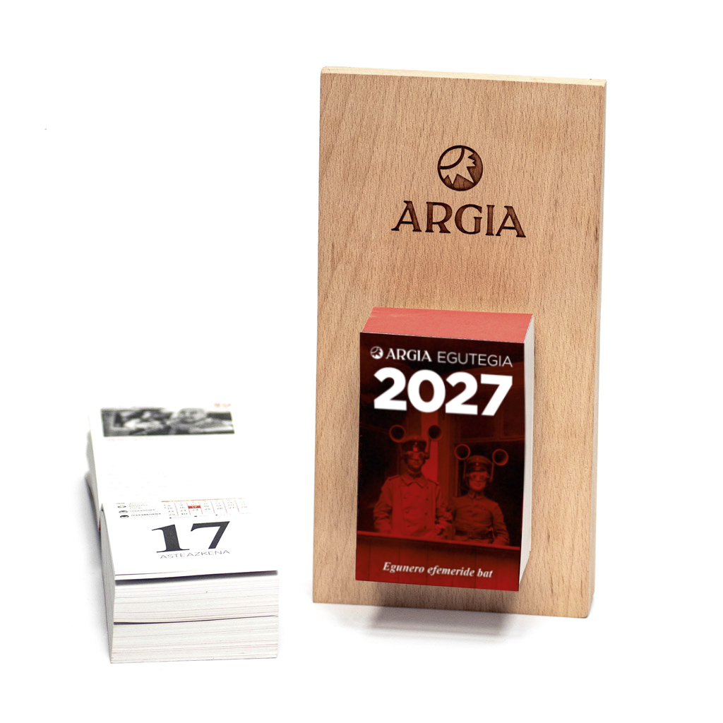 2027 Egutegia eta egurrezko euskarria - Irudia 3